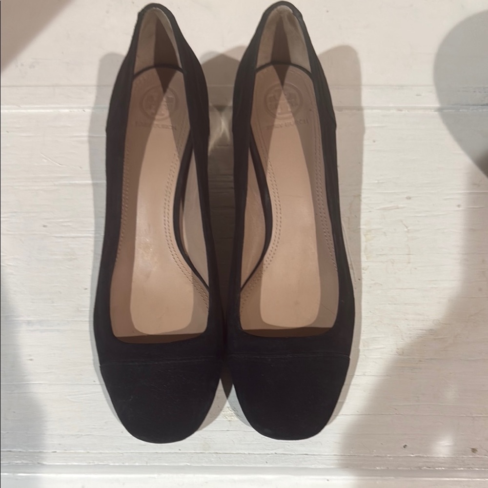 Tory Burch Black Leather Flats